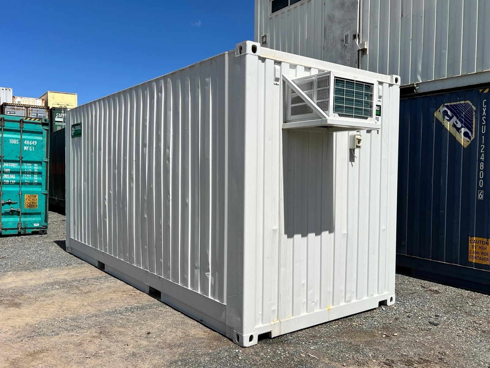 20ft end door office container